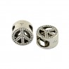 Antik Silber tibetischen Stil European Beads Friedenszeichen